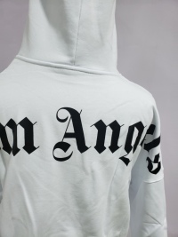 PALM ANGELS Logo-print Hoodie White review 3