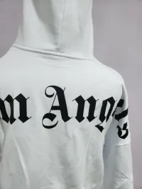PALM ANGELS Logo-print Hoodie White review 3
