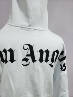 PALM ANGELS Logo-print Hoodie White review King Gibbions 04