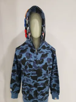 BAPE COLOR CAMO SHARK ZIP HOODIE NAVY 4580793329572 review Jorge Mora 01