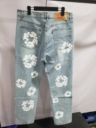 DENIM TEARS THE COTTON WREATH JEAN LIGHT WASH review whn polo 03