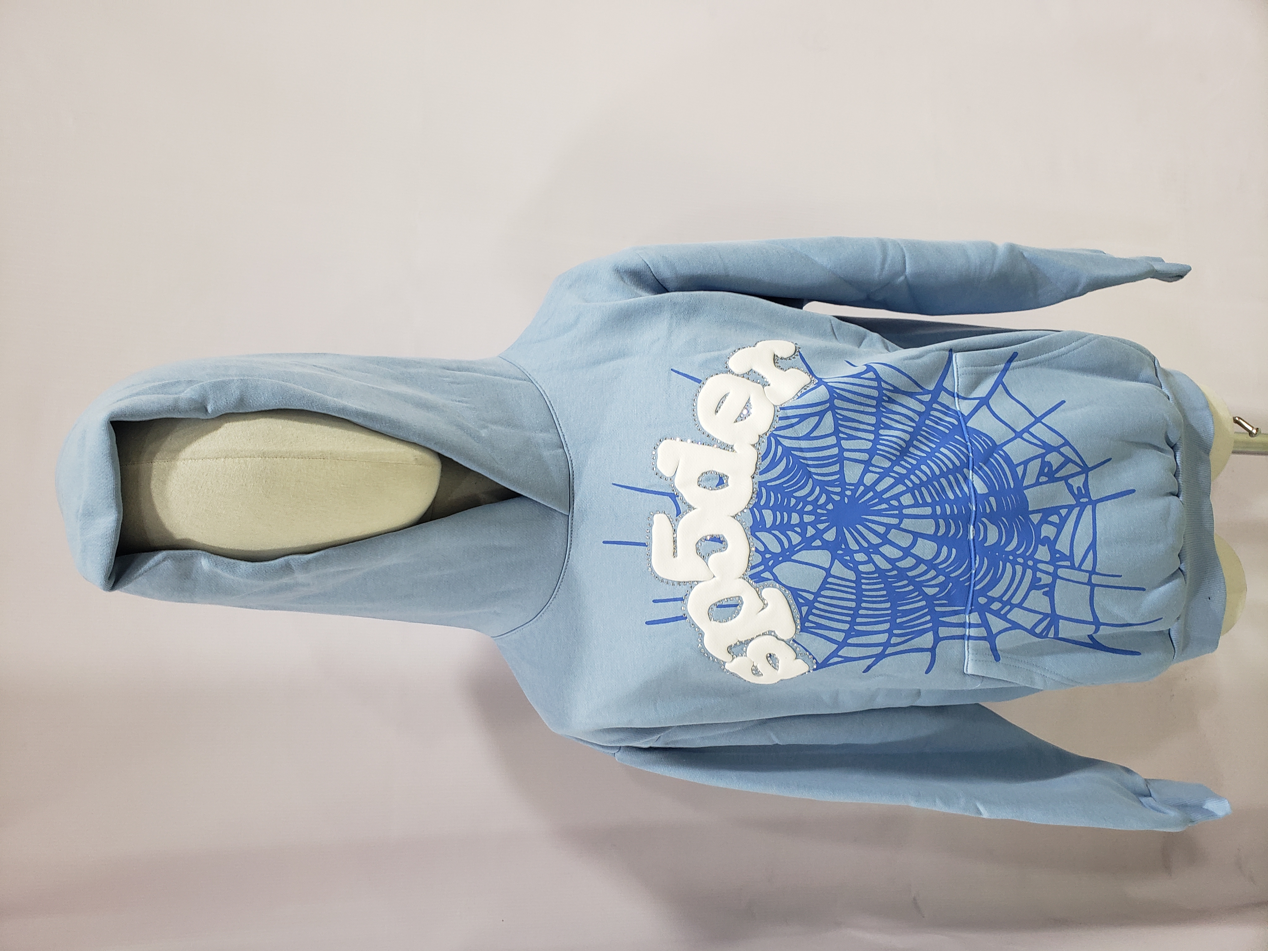 Sp5der Hoodie Sky Blue review Jacob Webb 02