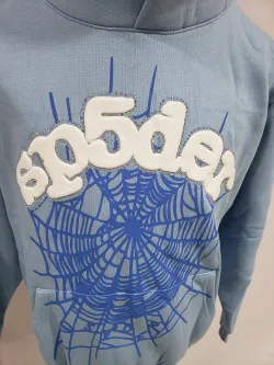 Sp5der Hoodie Sky Blue review Jacob Webb 03