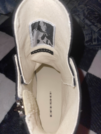PK God Batch Rick Owens Geobasket Black and White RU02C7894LCGLPO-7511 review C*** 03