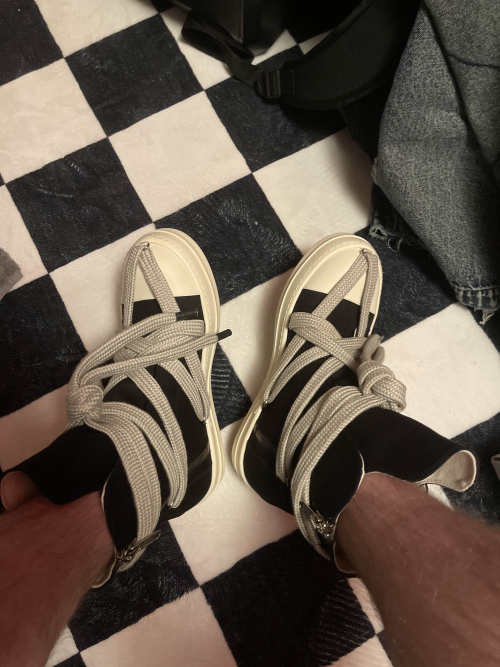 PK God Batch Rick Owens Geobasket Black and White RU02C7894LCGLPO-7511 review 