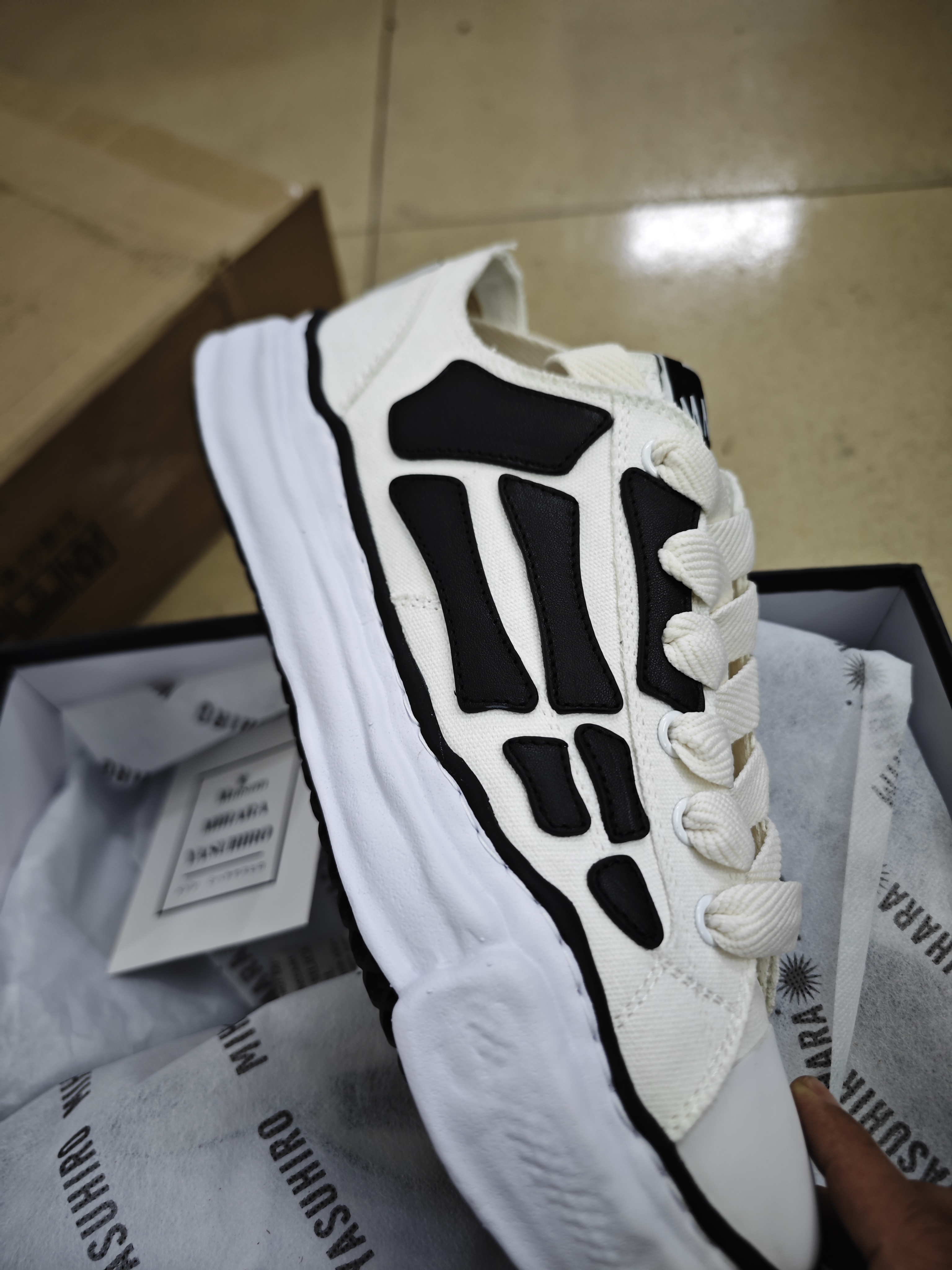 PK God Batch AMIRI MMY Bones x Maison MIHARA YASUHIRO Alabaster review G*** 01