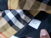 Burberry Zip Up Hoodie With Check Hood Black/Brich Brown review 0