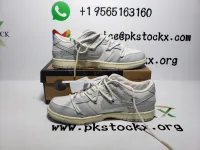 PK God Batch OFF WHITE x Nike Dunk SB Low The 50 NO.49 DM1602-123 review 3