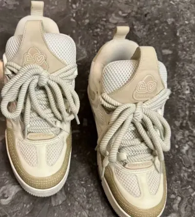 PK God Batch LOUIS VUITTON Skate Sneaker Beige White  review David Mensah 00