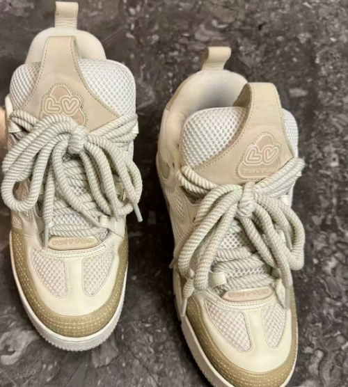 PK God Batch LOUIS VUITTON Skate Sneaker Beige White  review 