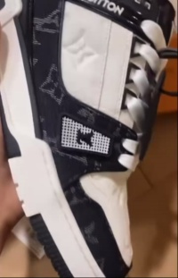 PK God Batch LOUIS VUITTON Trainer Black And White Cloth Cover VL1202  review Archambault