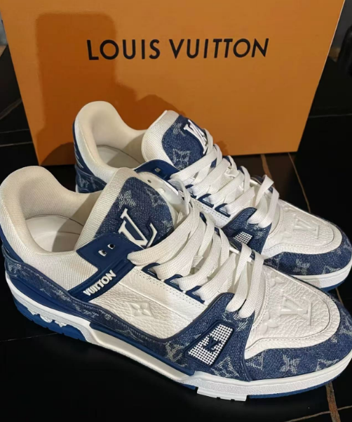 PK God Batch LOUIS VUITTON Trainer Cowboy Blue FD0291 review Jefferson Karamoko