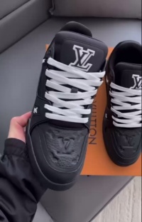 PK God Batch LOUIS VUITTON Trainer All Black Embossing 1AARER review David Paquet