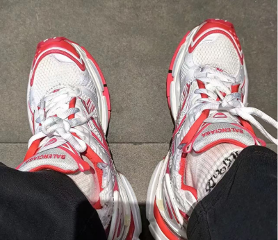 PK God Batch Balenciaga Runner White Red 677402 W3RB2 9060 review Dre Reed