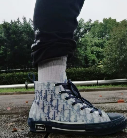 PK God Batch Dior B23 HT Oblique Transparency HIGH T00962H565 White Blue review Triston McKenzie