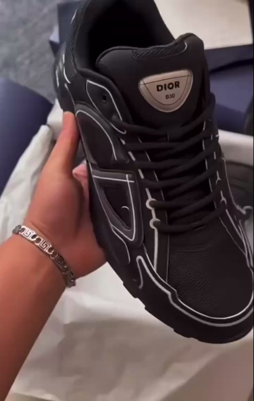 PK God Batch Dior Light Grey 'B30' Sneakers New Reflective 3SN27ZIR-16536 review Aj Cruz