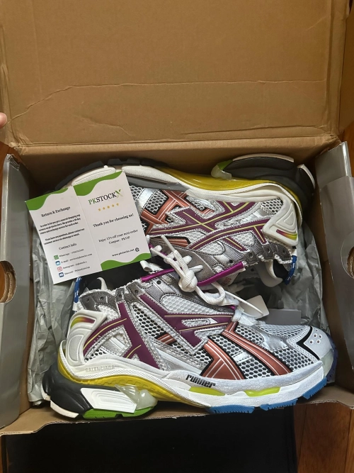 PK God Batch Balenciaga Runner Silver Purple review 