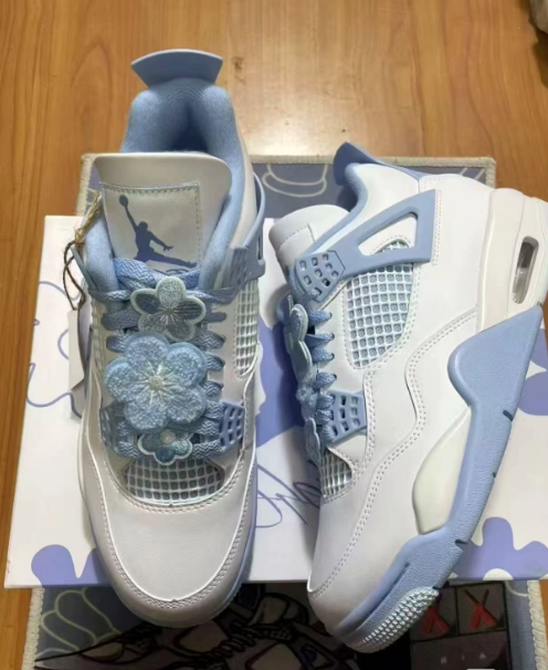 PK God Batch Air Jordan 4 Retro 'Forget Me Not' HV0823-100 review Kaleb Banks 01