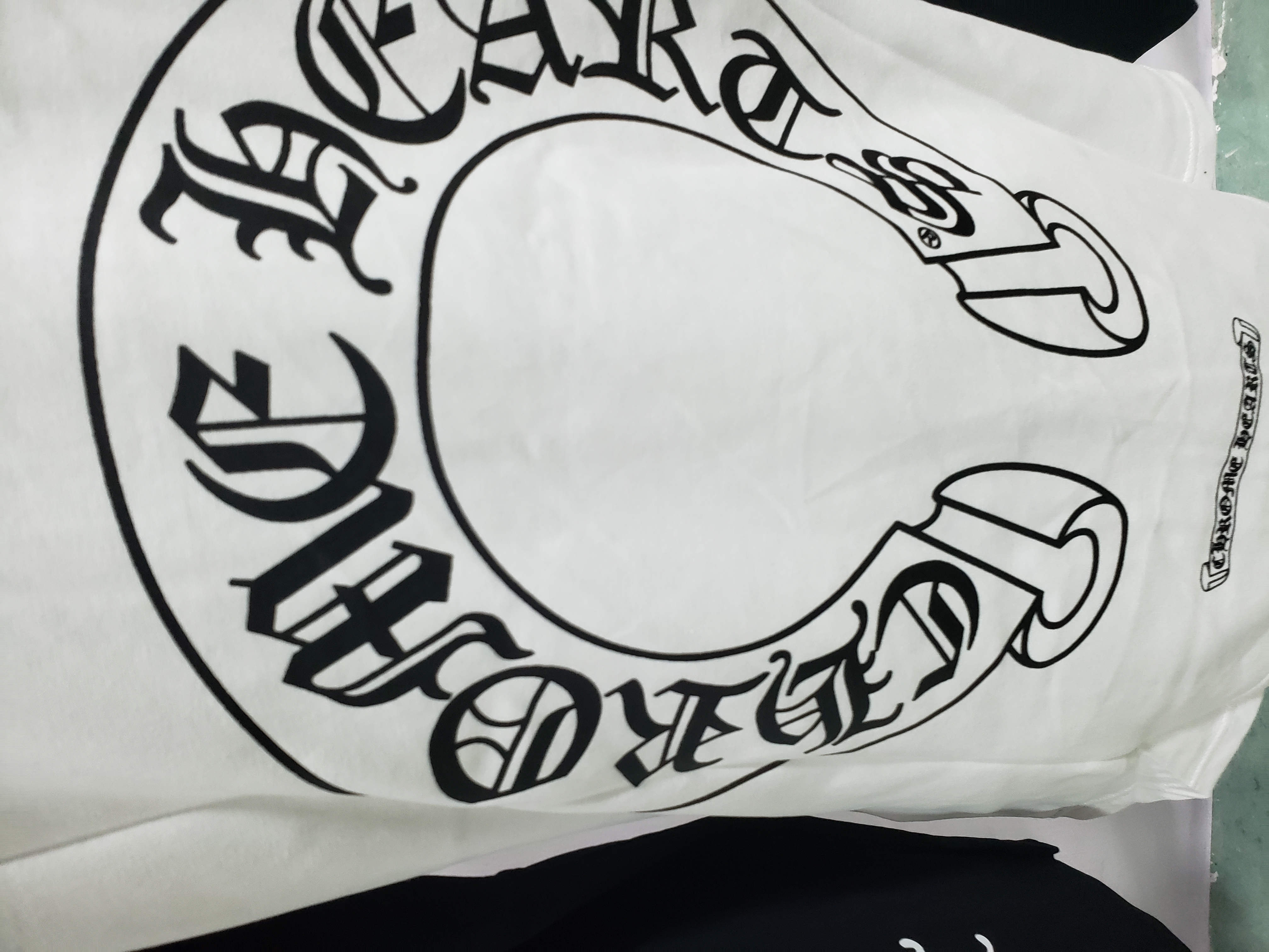 Chrome Hearts Horseshoe Baseball Shirt White/Black review Gerard Maxi 04
