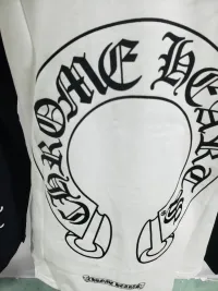Chrome Hearts Horseshoe Baseball Shirt White/Black review 3