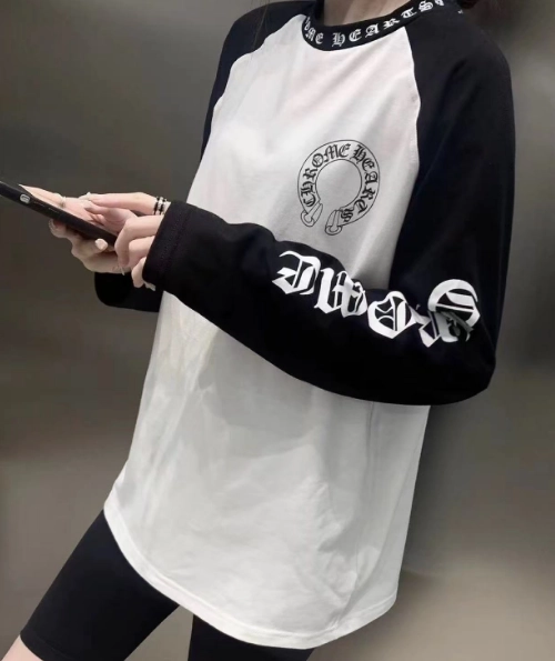 Chrome Hearts Horseshoe Baseball Shirt White/Black review 