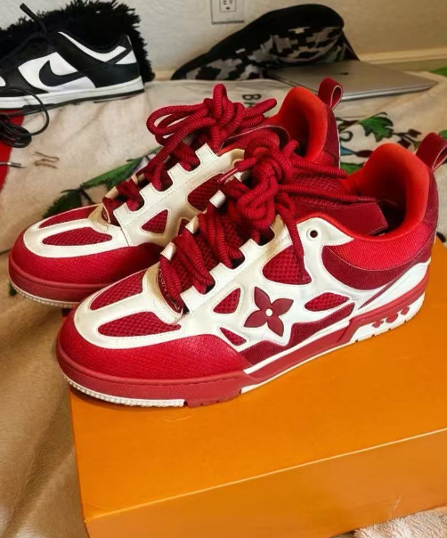 PK God Batch LOUIS VUITTON Leather lace up Fashionable Board Shoes Red 51BCOLRB review Mehdi Qurban-Ali