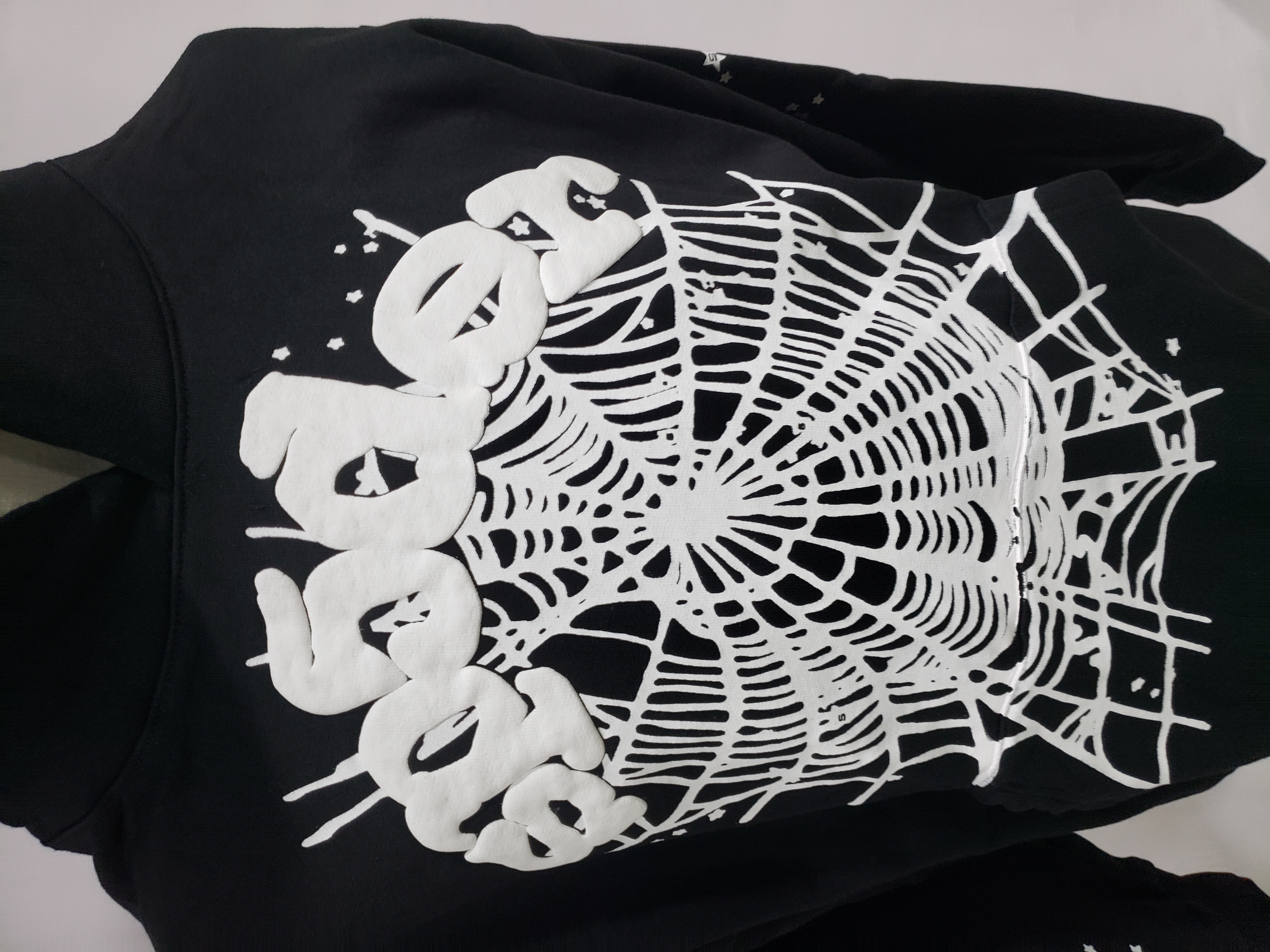 Sp5der Worldwide BLACK OG WEB HOODIE review khelijah ellis 02