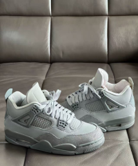 PK God Batch Air Jordan 4 Retro SE Paris Olympics Wet Cement FQ7928-001 review 1
