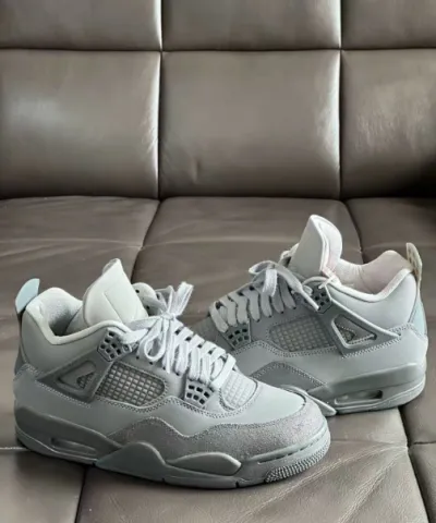 PK God Batch Air Jordan 4 Retro SE Paris Olympics Wet Cement FQ7928-001 review Gulanee Benson 01