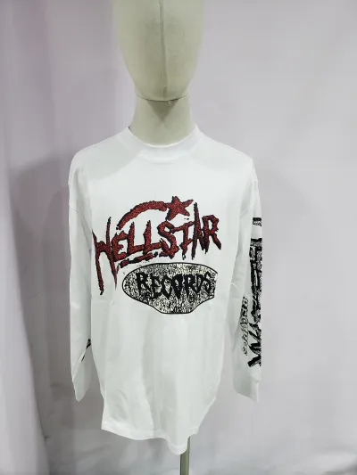 Hellstar Records Long Sleeve Tee White review Sandry T 00
