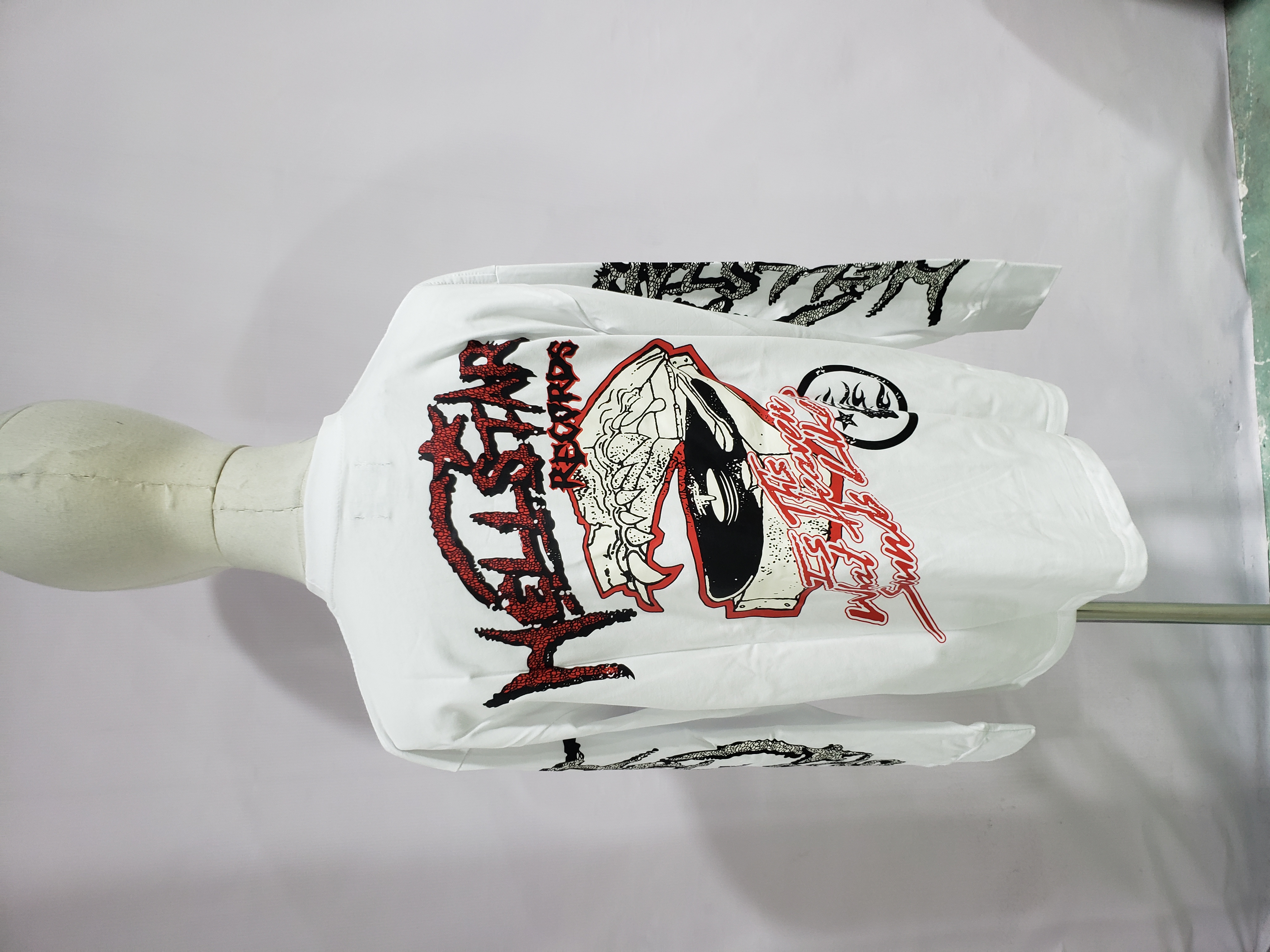 Hellstar Records Long Sleeve Tee White review Sandry T 03