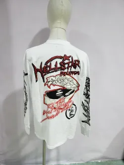 Hellstar Records Long Sleeve Tee White review Sandry T 03