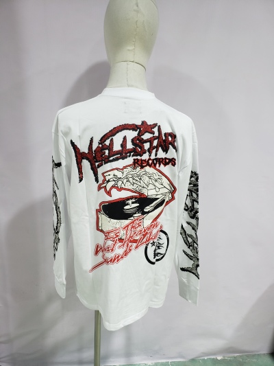 Hellstar Records Long Sleeve Tee White review Sandry T 02