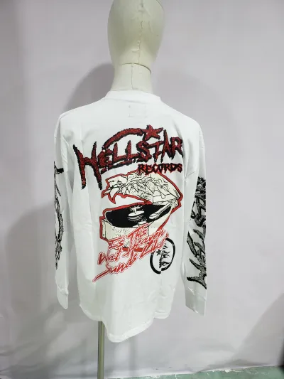 Hellstar Records Long Sleeve Tee White review Sandry T 02