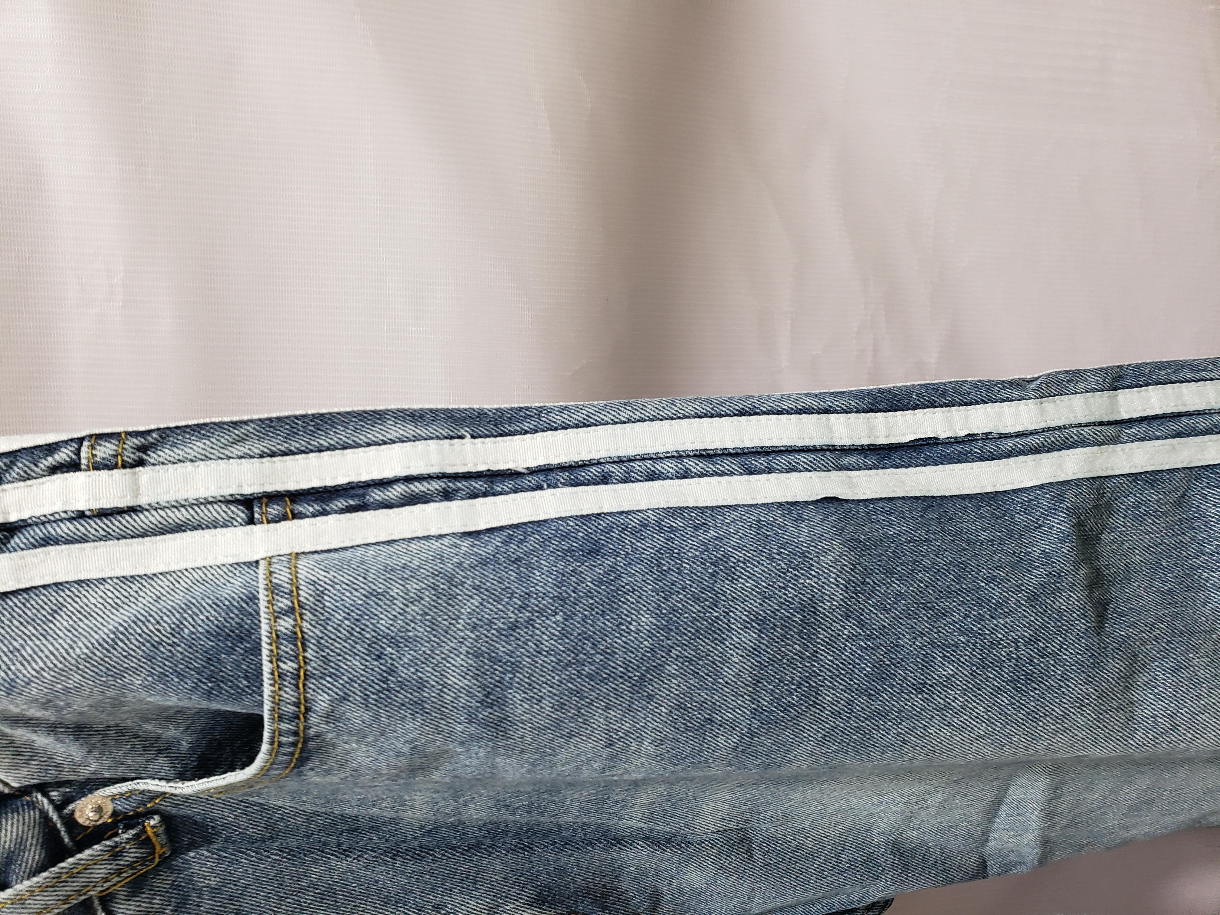 Balenciaga X Adidas Wide-Leg Jeans With Three Stripes On The Side Webbing Blue review cris paltin 02