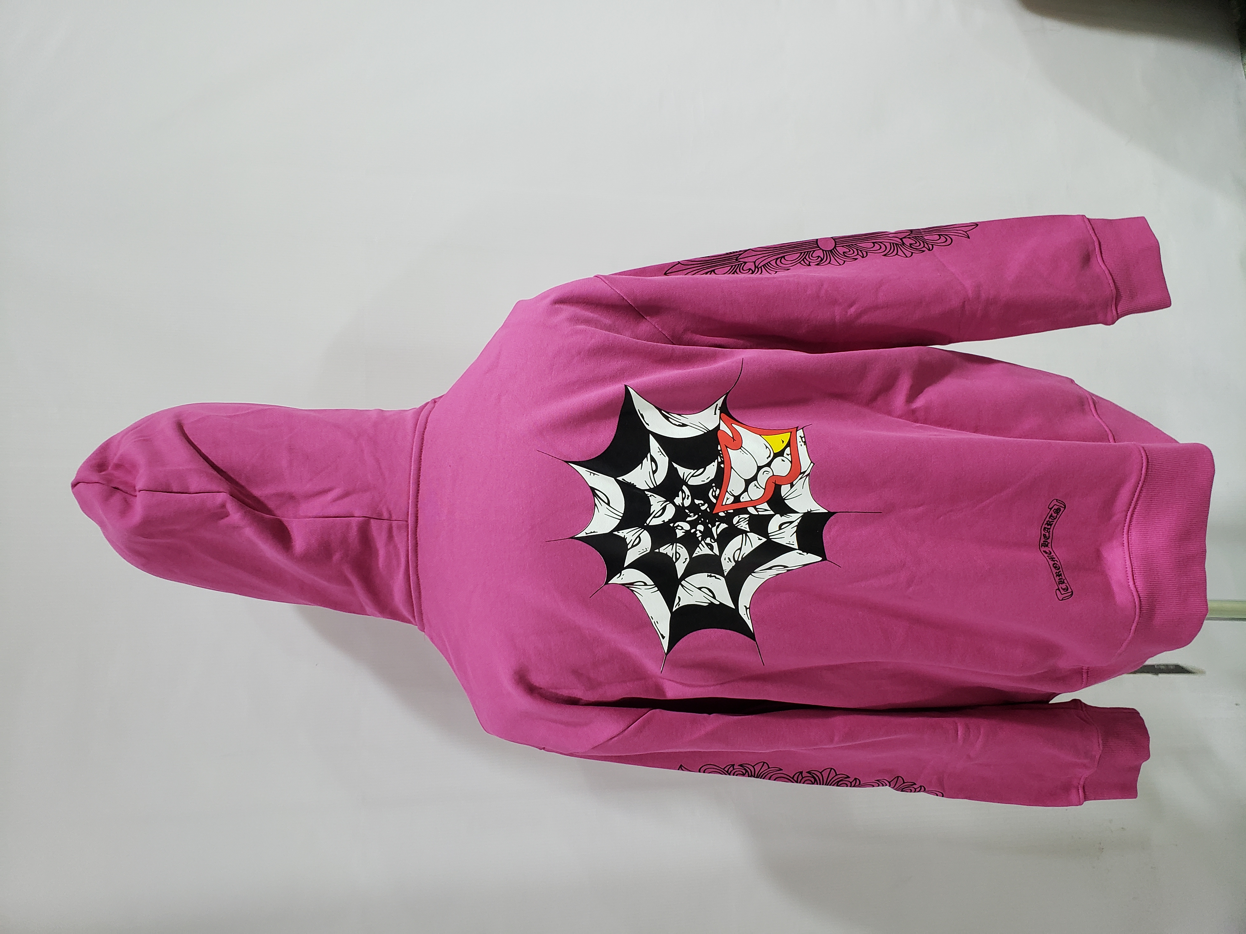 Chrome Hearts Matty Boy Spider Web Hoodie Purple review 1