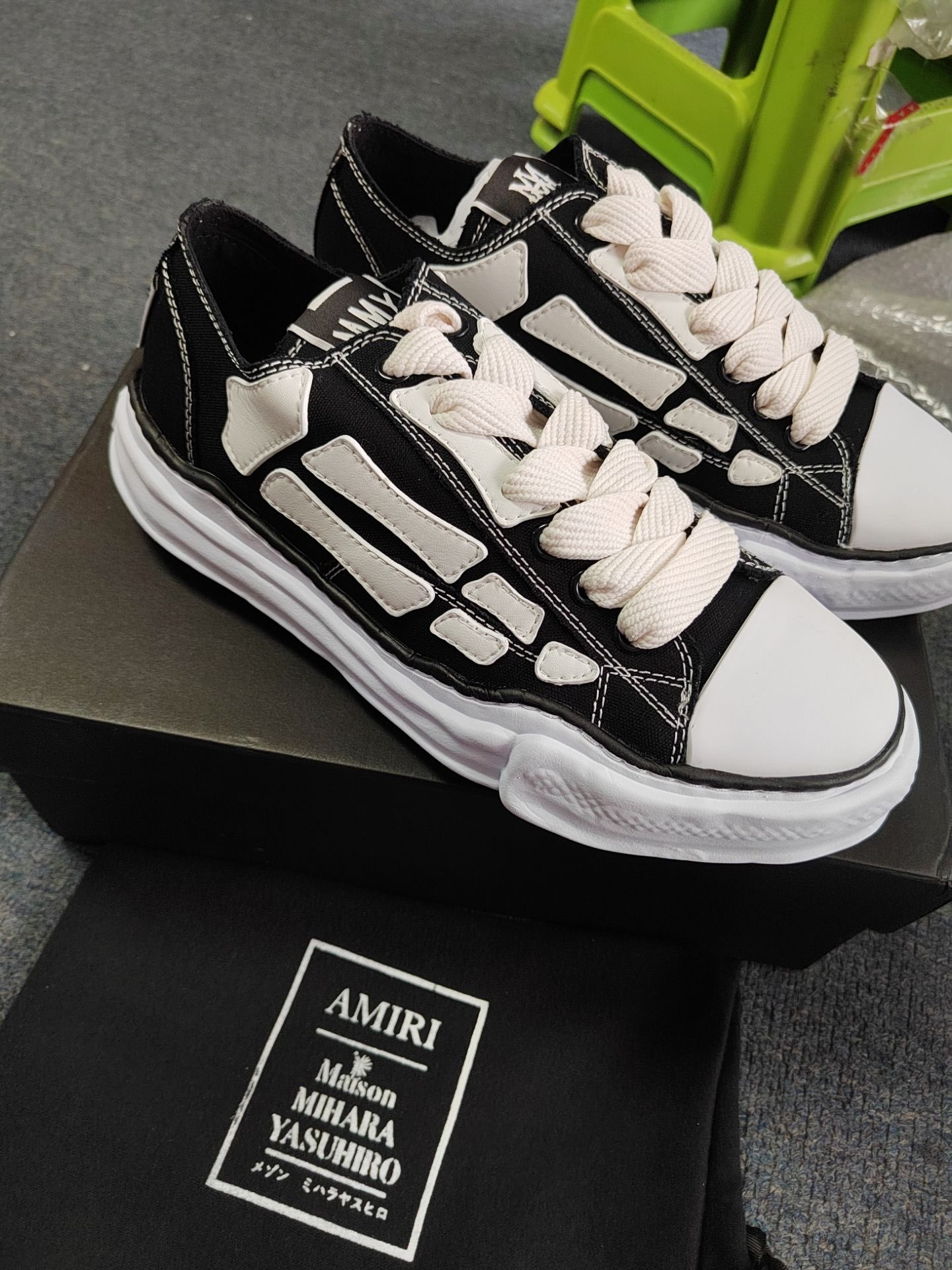 PK God Batch AMIRI MMY Bones x Maison MIHARA YASUHIRO Black review D*** 00