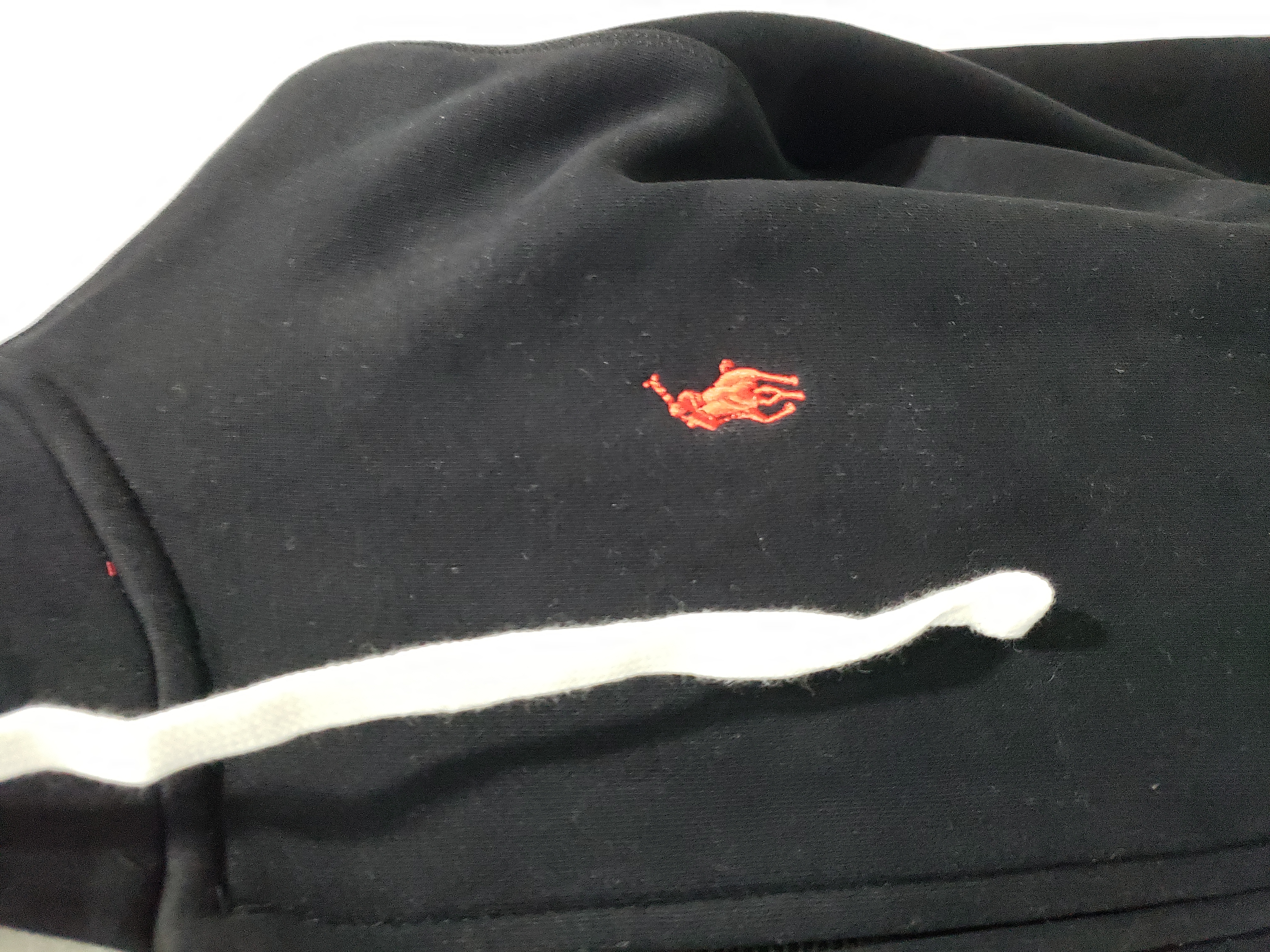 Polo Ralph Lauren Men's Double Knit Full-Zip Hoodie Sweatshirt Black and red review Javier Dejesus 01