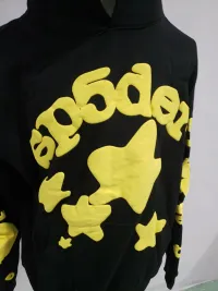 Sp5der Beluga Hoodie Onyx Yellow review 0