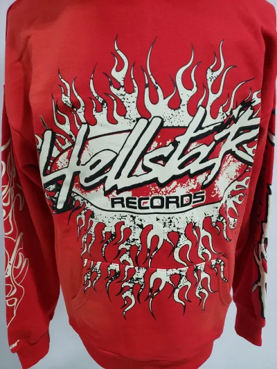 Hellstar Records Hoodie Red pk0218 review Roman Atilus 00