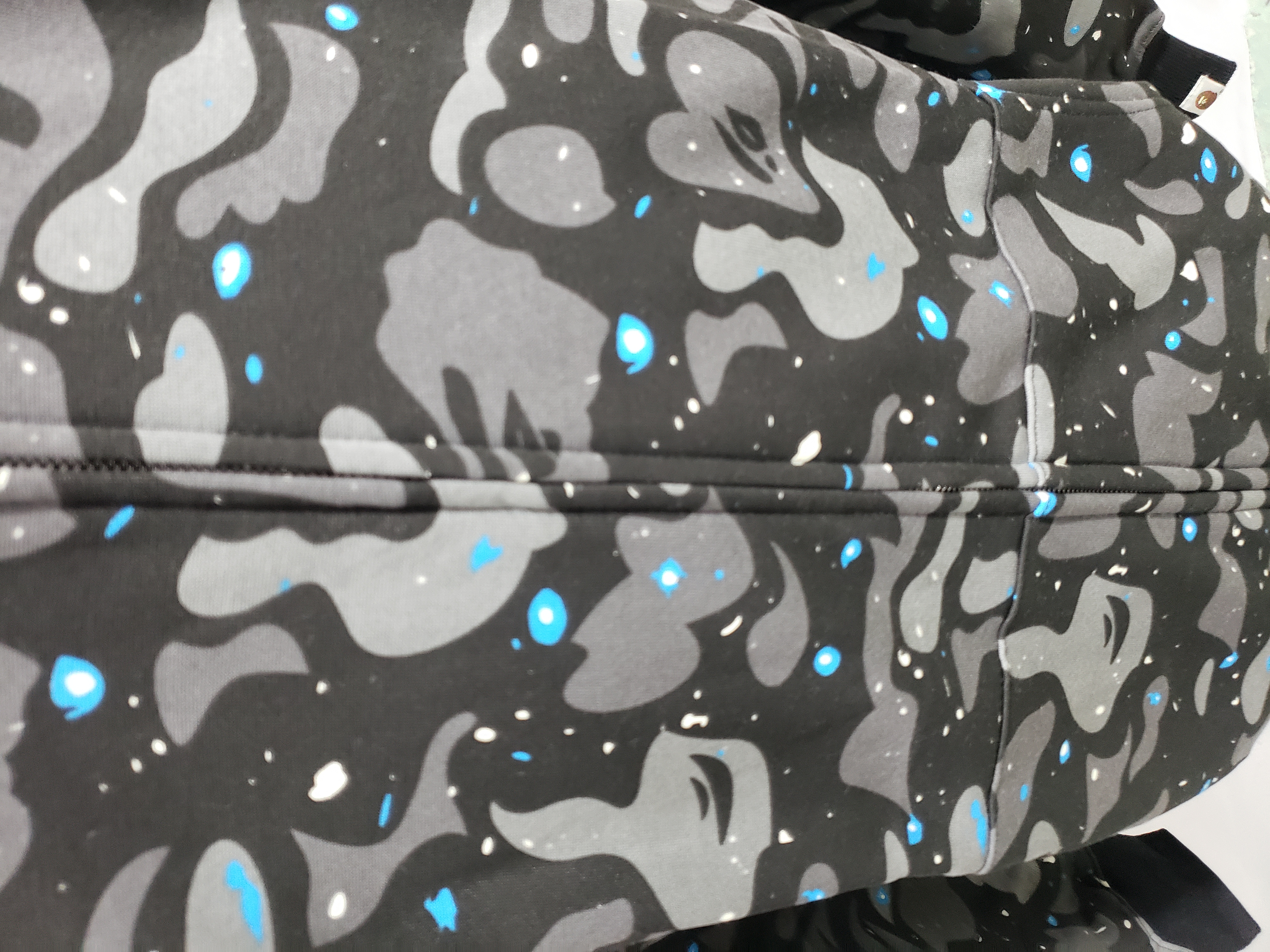 BAPE Space Camo Shark WGM Full-Zip Hoodie Black  review Abel Tovar 01