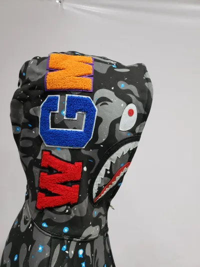 BAPE Space Camo Shark WGM Full-Zip Hoodie Black  review Abel Tovar 01