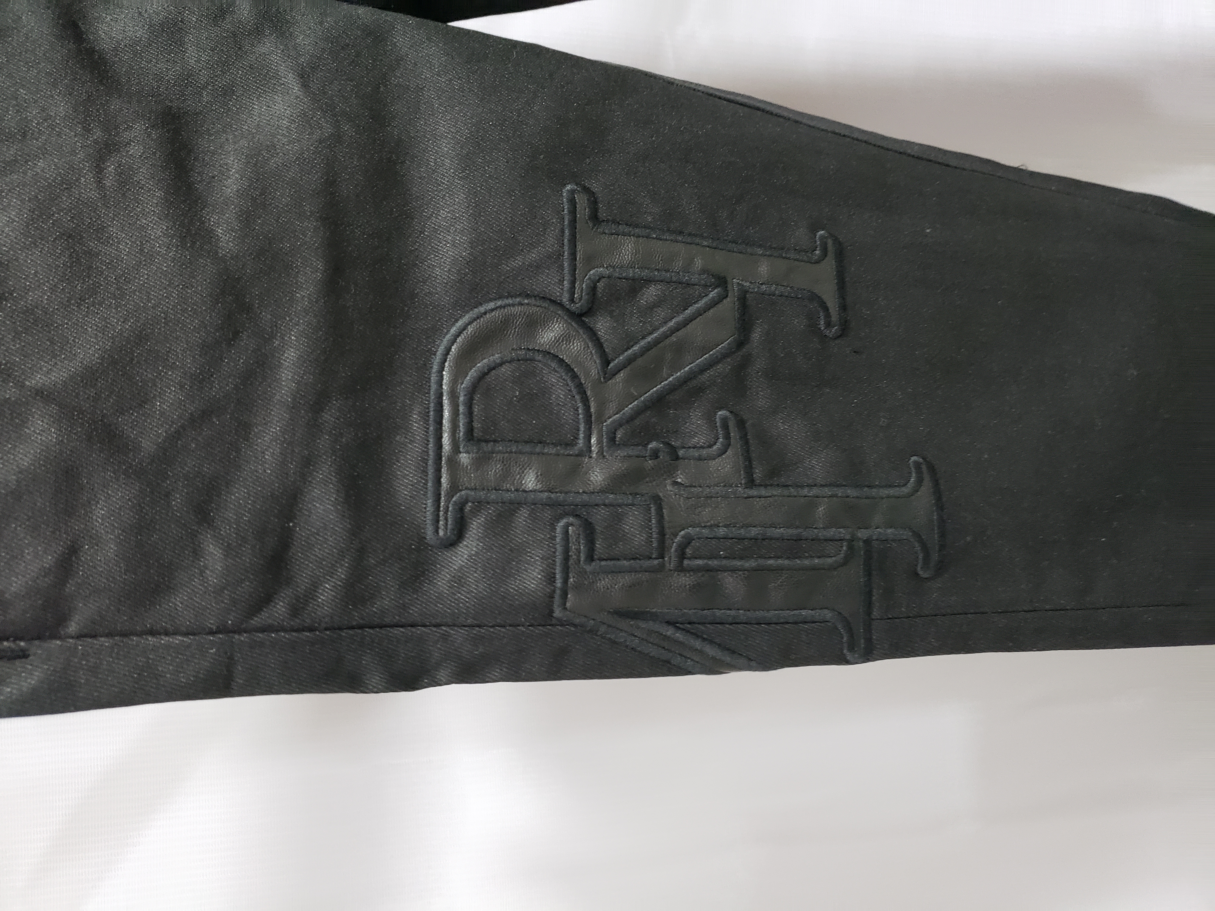 AMIRI MX1 Skinny-Fit Leather-Panelled Distressed Jeans PK0218 review Dominique Mosley 00