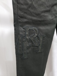 AMIRI MX1 Skinny-Fit Leather-Panelled Distressed Jeans PK0218 review 0