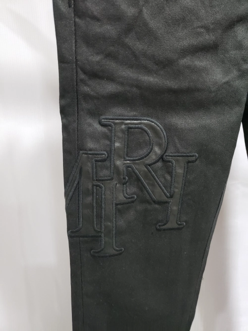 AMIRI MX1 Skinny-Fit Leather-Panelled Distressed Jeans PK0218 review 