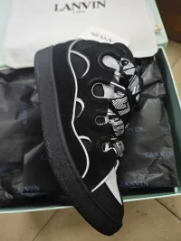 Lanvin Curb Sneaker Black Grey FM-SKRK11-REFL-P2210 review 0