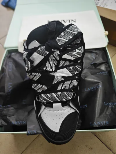 Lanvin Curb Sneaker Black Grey FM-SKRK11-REFL-P2210 review Jacob Gomez 01