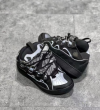 Lanvin Curb Sneaker Black Grey FM-SKRK11-REFL-P2210 review 0