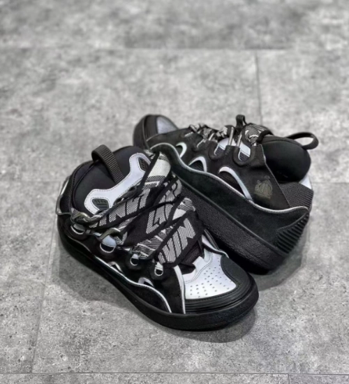 Lanvin Curb Sneaker Black Grey FM-SKRK11-REFL-P2210 review 