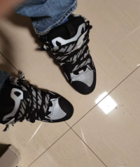 Lanvin Curb Sneaker Black Grey FM-SKRK11-REFL-P2210 review 0